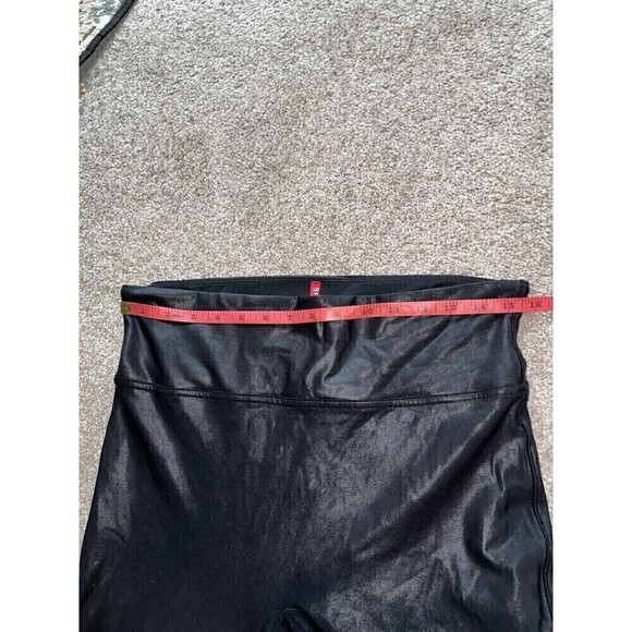 Spanx Faux Leather Black Leggings Size 1X - Picture 5 of 8